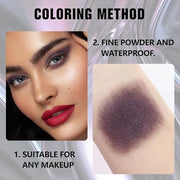 Kaely Pressed Single Eyeshadow Makeup, Smokey Plum Matte Highly Pigmented Monochrome Eye Shadow Palette, Waterproof Neutra...