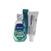 10 Piece Resealable Clear Men's Travel Kit with Shave Cream - Product Image