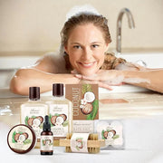 Bath & Shower Spa Basket Gift Set, Coconut Scent, with Shower Gel, Bubble Bath,Body Lotion, Bath Bomb,Bath Salt, Bath and ...