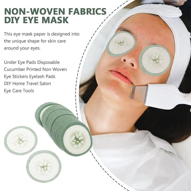 100pcs Spa Cooling Eye Pads Moisturizing Eye Masks Eye Sheet Non Woven Eye Care Patches for Skincare Spa Wrap Moisture Ret...