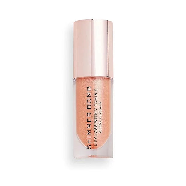 Makeup Revolution, Shimmer Bomb Lip Gloss, Infused With Vitamin E, Shimmery Finish, Available In 6 Shades, Starlight, 4.5m...