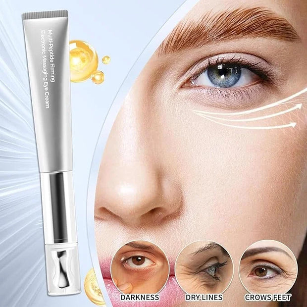 Eye Cream | Wrinkle Eraser Massaging Eye Cream, Multi-Peptide Firming And Electronic Massager, Anti-Aging Eye Cream for Pu...