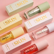 Big Brush Head Hydrating Lip Glow Oil Plumping Lip Tint, Hydrating Lip Gloss Tinted Lip Balm Transparent Lip Care, Long La...