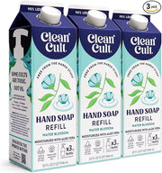 Cleancult Liquid Hand Soap Refill - Water Blossom - Moisturizes Dry & Sensitive Skin - Made with Aloe Vera & Essential Oil...