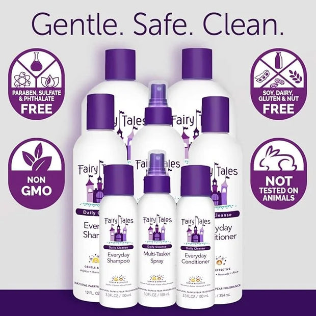 Fairy Tales Daily Cleanse Everyday Kids Shampoo - Gentle Natural Defining Shampoo, Tangle Free, Moisturizing and Hydrating...