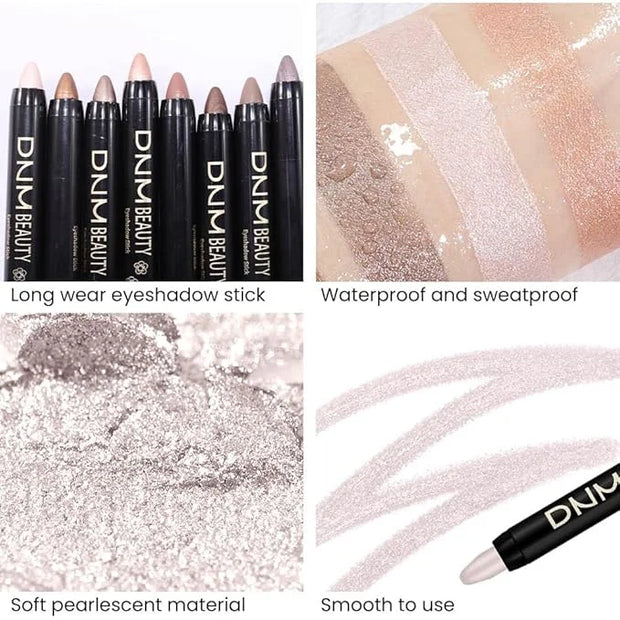 evpct 2Pcs Cream Eyeshadow Sticks Set for Eyes Waterproof, Pearl Shimmer Matte Eye shadow Stick Pencil Pen Bulk sombras en...