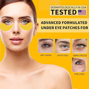 Under Eye Patches For Puffy Eyes 70PCS, 24K Gold Eye Mask For Dark Circles and Puffiness, Under Eye Mask Patches Skincare,...