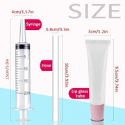 AMORIX 50PCS Lip Gloss Tubes 15ml Pink Cap Lip Gloss Containers Empty Lip Balm Tubes Cosmetic Squeeze Lipgloss Tubes + 2 x...