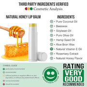 Natural Cherry Lip Balm Bulk, Unlabeled Labels