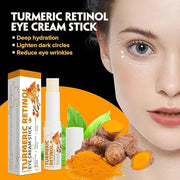 2PCS Retinol Eye Stick for Anti Aging, Turmeric Eye Cream for Dark Circles and Puffiness Fine Lines Moisturizer Under Eye ...