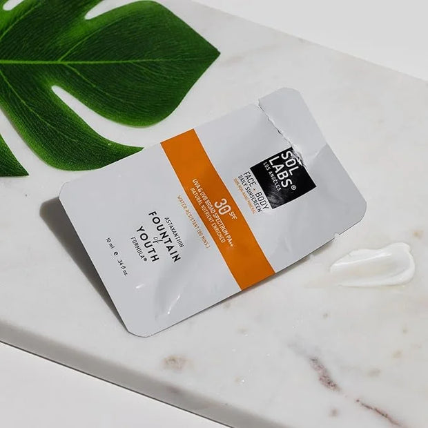 Daily Face and Body Sunscreen SPF 30 | On-The-Go All Natural Mineral, Water Resistant, Reef Safe, Korean Lightweight Formu...
