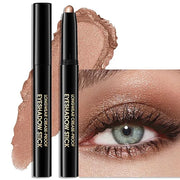 Eyeshadow Stick Waterproof Cream Eye Shadow Pencil Long-Lasting Crease-Proof Shimmer Glitter Eyeshadow Crayon Smooth High ...