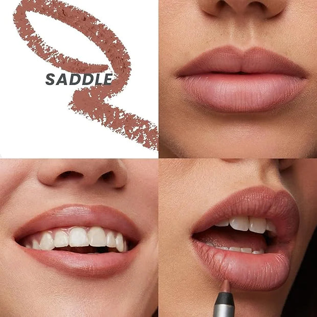 Wonderskin Lip Liner Pencil - 360 Contour Lipliner, Long Lasting, Sharpenable, Waterproof and Transfer-Proof Brown Lip Lin...