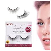 KISS Lash Couture LuXtensions Collection False Eyelashes, Flat Lash Technology, Super Slim Lash Band, Real Lash Extension ...