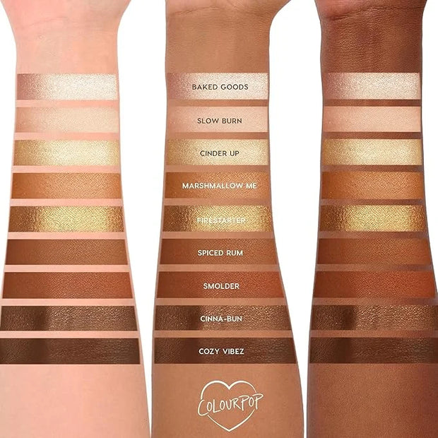 ColourPop Eyeshadow Palette - Eye Makeup Palette with Matte, Metallic, Matte Sparkle & Glitter Finishes - High-Pigment Eye...