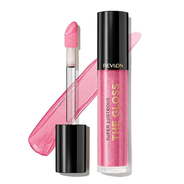 Revlon Super Lustrous Lip Gloss, Non-Sticky, Hydrating, High Shine Finish, 210 Pinkissimo, 0.13 oz - Product Image