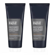 Scotch Porter Curls & Waves Leave-In Hair Conditioner Twin Pack – Moisture Rich Daily Lightweight Hair Moisturizer that In...