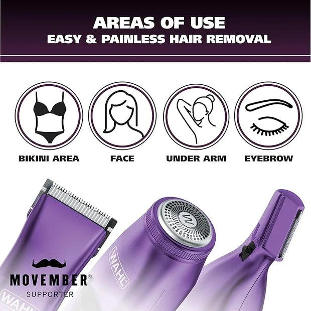 Wahl Pure Confidence Rechargeable Electric Trimmer, Shaver, & Detailer for Smooth Shaving & Trimming of The Face, Underarm...
