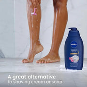 NIVEA Nourishing Botanical Blossom Body Wash with Nourishing Serum, Moisturizing Body Wash for Women, Enriched with Provit...