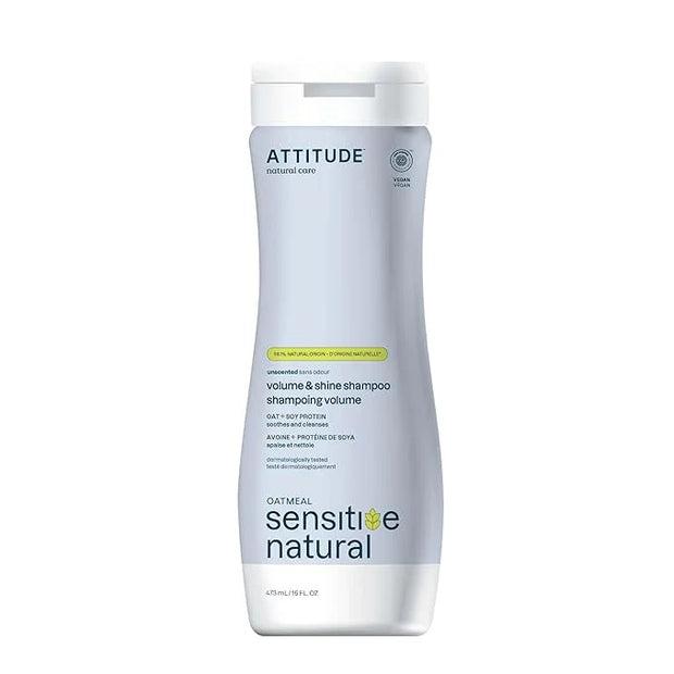 ATTITUDE Hair Shampoo for Sensitive Dry Scalp, EWG Verified, Soothing Oat, For Thin Hair, Naturally Derived Ingredients, V...