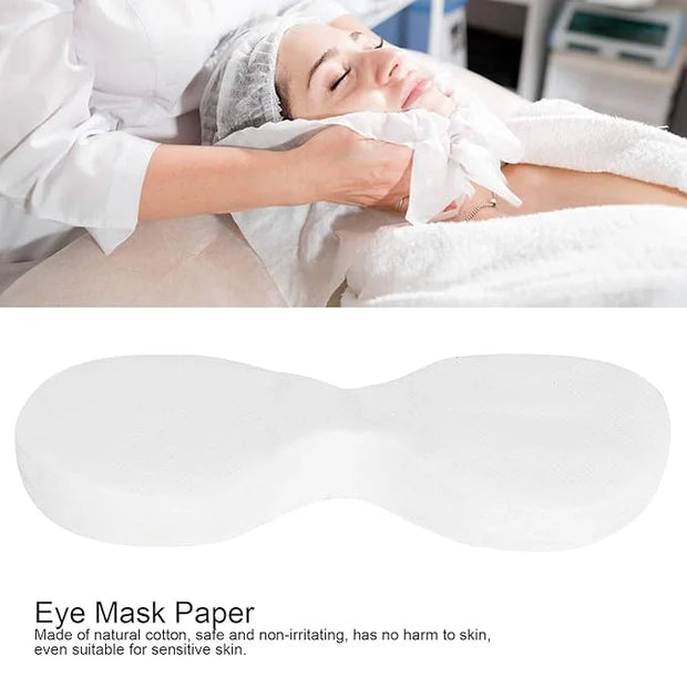 600pcs Eye Mask Paper,Disposable Cotton Ultra-thin Eye Mask Paper DIY Beauty Salon Eye Mask Sheet,Eye Masks Toner Lotion P...
