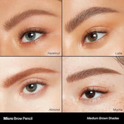 Morphe Micro Dual Eyebrow Pencil - Dual-Ended Brow Pencil Featuring a Retractable, Ultra-Precise, Pointed Tip - Richly Pig...