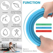 3pcs Flex Bar Tennis Elbow Therapy Bar 3 Resistance - Product Image