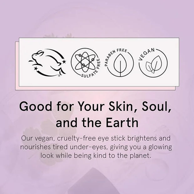 grace & stella Under Eye Brightener Balm Stick - Travel Size Toiletries - Retinol & Caffeine Eye Cream for Dark Circles, P...