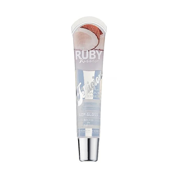 Ruby Kisses Jellicious Mouth Watering Lip Gloss Hawaiian Breeze Coconut JLG13 (3 PACKS) - Product Image