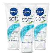 NIVEA Soft Refreshingly Soft Moisturizing Cream, Lightweight Moisturizer for Face, Body and Hands, Body Cream Enriched wit...
