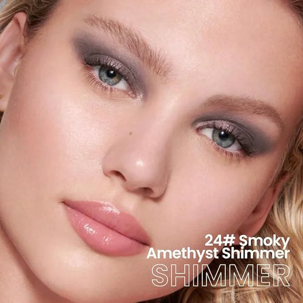 evpct Smoky Amethyst Shimmer Cream Eye Shadow Brightener Sticks Set for Eyes, Smoky Shimmery Matte Pencil Eye shadow Appli...