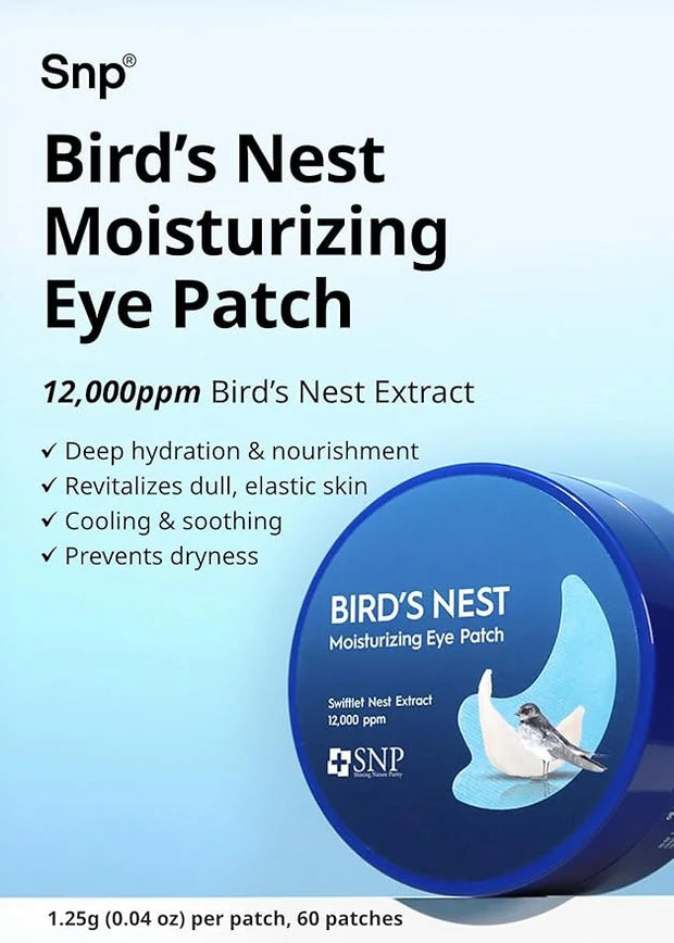 SNP [K Beauty Bird's Nest Aqua Eye Patch & 24K Gold Ampoule Sheet Mask - Product Image