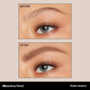 Morphe Micro Dual Eyebrow Pencil - Dual-Ended Brow Pencil Featuring a Retractable, Ultra-Precise, Pointed Tip - Richly Pig...