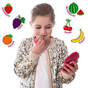 GirlZone Rainbow Fruity Lip Gloss Makeup Set for Kids and Girls, Fabulous Lip Balm Set for Kids with 6 Fruit Scented Lip G...