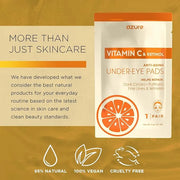Azure Cosmetics Vitamin C Under Eye Pads - Anti Aging, Lifting & Moisturizing Eye Mask Patches - Reduces Fine Lines, Wrink...