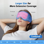 Eye Mask for Dry Eyes, Microwave Warm Compress for Eyes with Washable Cover, Remove Styes, Chalazion Therapy Heating Pad H...