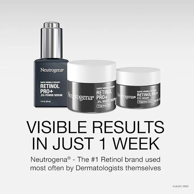 Neutrogena Retinol Pro+ Anti-Wrinkle Night Moisturizer, Rapid Wrinkle Repair, Anti-Aging Face & Neck Cream, Formulated wit...