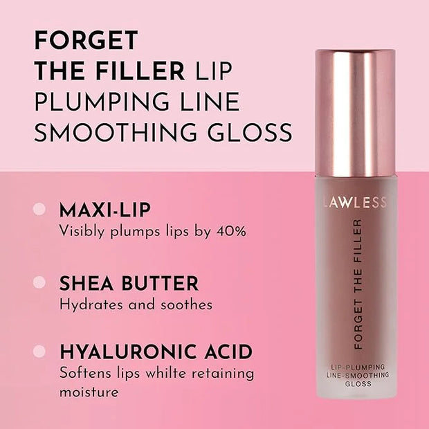 Women's Forget The Filler Lip Plumper Line Gloss, Maple Sugar, Brown, 0.11 Fl Oz (Pack of 1) - Product Image