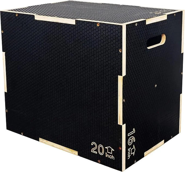 3 in 1 Non-Slip Wooden Plyo Box Plyometric - Product Image