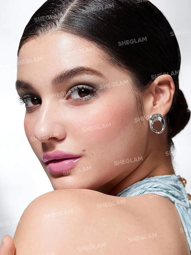 SHEGLAM PoutPerfect Moisturizing Solid Lip Gloss Non Sticky Lipstick with Coconut Oil - Makin' Me Blush - Product Image