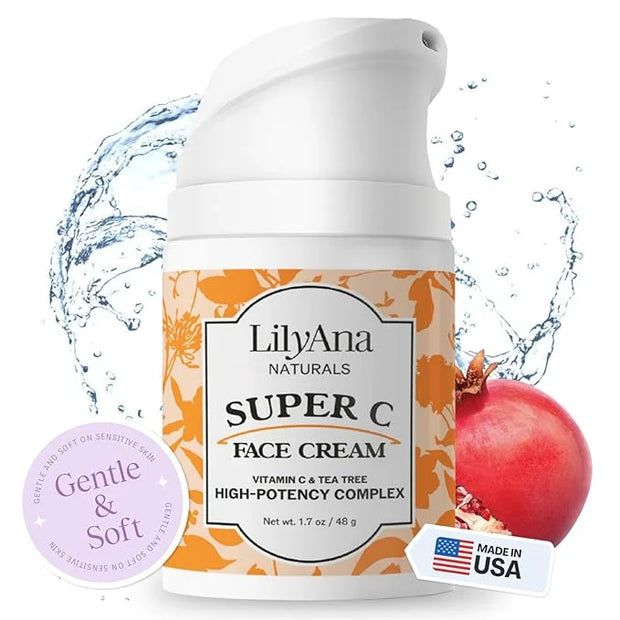 LilyAna Naturals Face and Neck Moisturizer for Women and Men - Moisturizer Face and Neck Cream for Dry Skin and Dark Spot ...