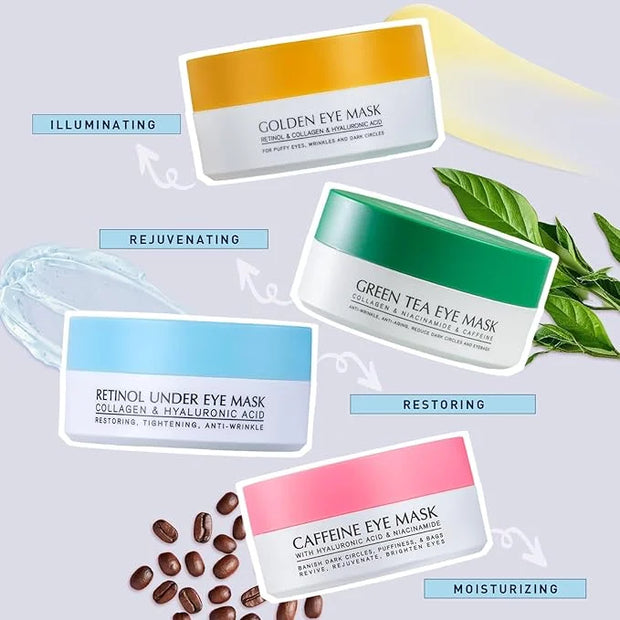 Enaskin Naturals Under Eye Patches for Dark Circles: 30 Pairs Retinol Collagen Eye Gels Mask - Reduce Wrinkles Puffy & Bag...