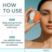 Eye Cream for Dark Circles & Puffiness – Dual Retinol + 5-Peptide Complex with Stem Cell Extract – Anti-Aging & Moisturizi...
