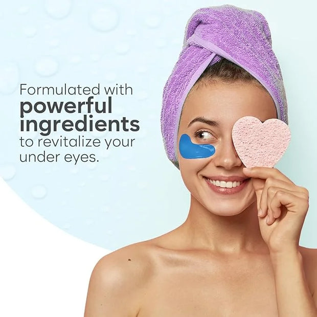Marine Collagen Eye Patches (30 PAIRS), For Puffy Eyes and Dark Circles, Under Eye Mask with Hyaluronic Acid & Collagen, D...