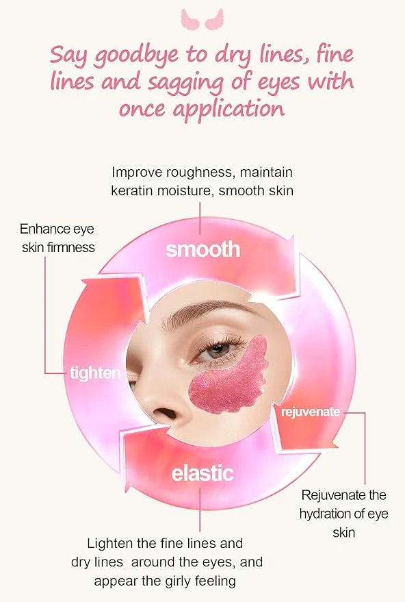 12 Pcs Under Eye Patches for Puffy Eyes, Cranberry Cristal Eye Mask, Hydrate Moisturize Around Eye Skin Cooling Mask, Redu...