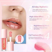 LANGMANNI Moisturizing Lip Oil,No-Sticky Lip Gloss Lip Balm Lip Care,Fruit Flavoured Lip Oil For Dry Lip's Moisturizing Hy...