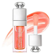 Hydrating Lip Glow Oil, Lip Oil Gloss Transparent Toot Tinted Nourishing Long Lasting Repairing Lightening Lip Lines (PINK...