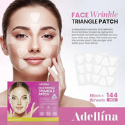 (BUNDLE) Facial and Forehead Wrinkle Patches: Face Wrinkle Treatment for Forehead, Smile Line, Under Eye- Anti Wrinkle Pat...
