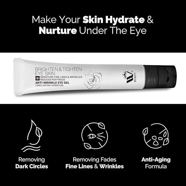 Eye Cream with Metal Roller | Anti-Aging Eye Treatment for Dark Circles, Puffiness & Wrinkles | Hyaluronic Acid, Retinol &...