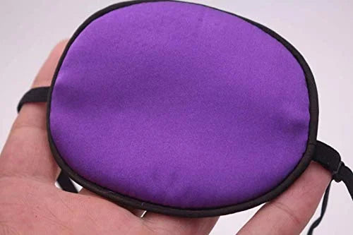 Adults Eye Patch Silk Single Eye Mask Amblyopia Corrected Visual Acuity Recovery Eye Patch Patch for Lazy Eye (Purple) - P...